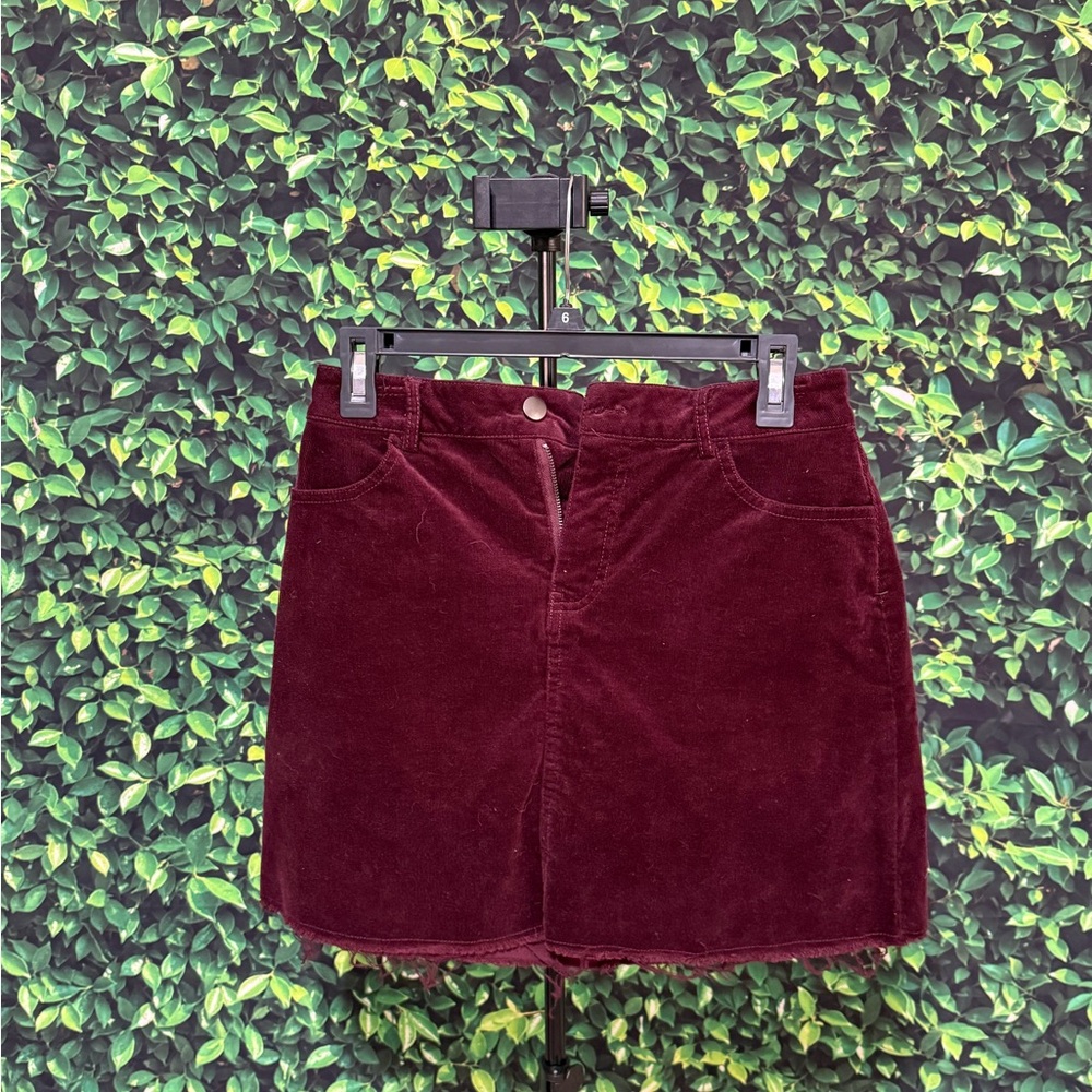 Forever 21 Deep Red Pencil Skirt